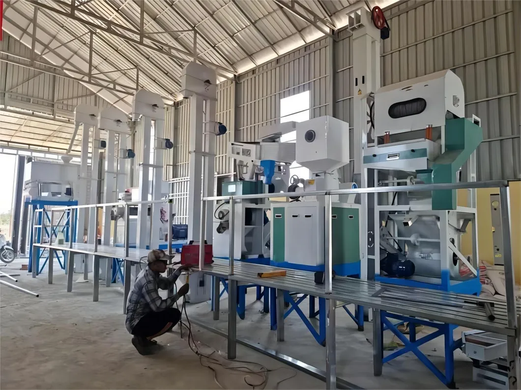 Hot Sale 15-20 Tons Per Day Complete Set Rice Mill Combine Rice Milling Machine
